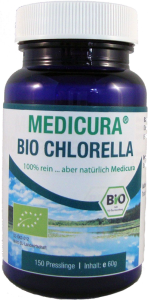 CHLORELLA W PASTYLKACH (GLONY) BIO 60 g (150 szt.) - MEDICURA