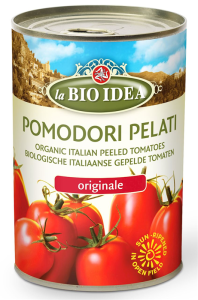 POMIDORY PELATI BEZ SKÓRY W PUSZCE BIO 400 g - LA BIO IDEA