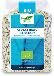 SEZAM BIAŁY NIEŁUSKANY BIO 250 g - BIO PLANET