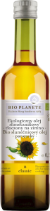 OLEJ SŁONECZNIKOWY TŁOCZONY NA ZIMNO BIO 500 ml - BIO PLANETE