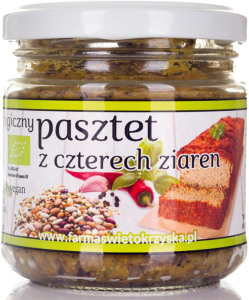 PASZTET Z CZTERECH ZIAREN BEZGLUTENOWY BIO 170 g - FARMA ŚWIĘTOKRZYSKA