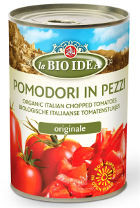 POMIDORY KROJONE BEZ SKÓRY (PUSZKA) BIO 400 g - LA BIO IDEA