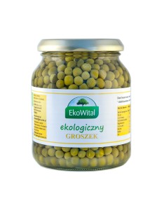 Groszek zielony w zalewie BIO 350 g / 230 g