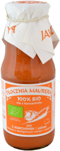 SOK MARCHEWKOWY Z JABŁKIEM BIO 300 ml - TŁOCZNIA MAURERA