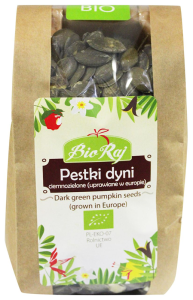 PESTKI DYNI CIEMNOZIELONE (UPRAWIANE W EUROPIE) BIO 300 g - BIO RAJ
