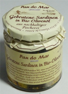 SARDYNKI SMAŻONE W BIO OLIWIE Z OLIWEK 220 g - PAN DO MAR