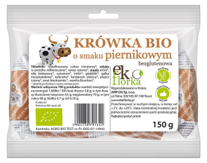 KRÓWKI O SMAKU PIERNIKOWYM BEZGLUTENOWE BIO 150 g - EKOFLORKA