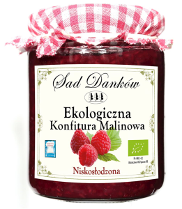 MALINA 80% Z CUKREM TRZCINOWYM BIO 270 g - SAD DANKÓW