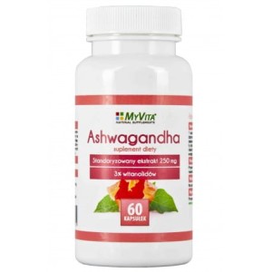 Ashwagandha standaryz. 3% 250mg 60kaps MYVITA