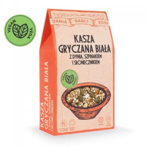 Kasza gryczana biała z dynią, szpinakiem i słonecznikiem SYS