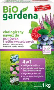 NAWÓZ DO BORÓWEK I ROŚLIN KWASOLUBNYCH EKO 1 kg - BIO GARDENA