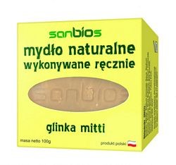 Mydło naturalne glinka mitti 100g - Sanbios