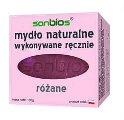 Mydło naturalne różane 100g - Sanbios