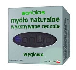 Mydło naturalne węglowe 100g - Sanbios