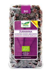 ŻURAWINA SŁODZONA SOKIEM JABŁKOWYM BIO 400 g - BIO PLANET