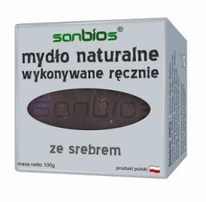 Mydło naturalne ze srebrem 100g- Sanbios