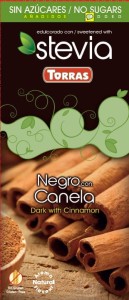 Czekolada gorzka z cynamon i stewią 125g TORRAS
