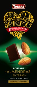 Czekolada gorzka z całymi migdałami B/C 150g TORRAS