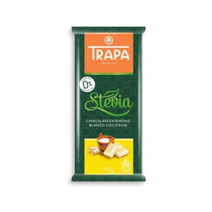 Czekolada biała ze stewią B\C  75 g TRAPA