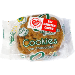 Ciastka z kawałkami czekolady bez cukru 45g FLORBU