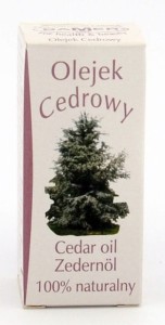 Olejek zapachowy naturalny Cedr 7 ml BAMER