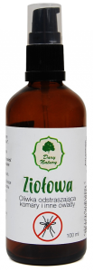 ŻŻ OLIWKA ODSTRASZAJĄCA KOMARY I INNE OWADY ZIOŁOWA 100 ml - DARY NATURY