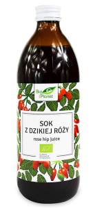 SOK Z DZIKIEJ RÓŻY BIO 500 ml - BIO PLANET