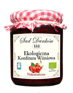WIŚNIA 80% Z CUKREM TRZCINOWYM BIO 270 g - SAD DANKÓW